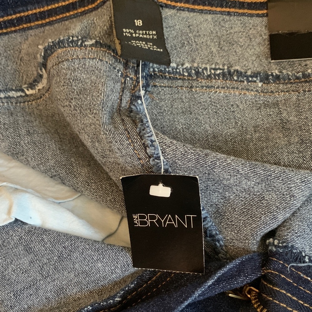 Lane Bryant Venezia Stretch Flare Jeans in Deep Blue